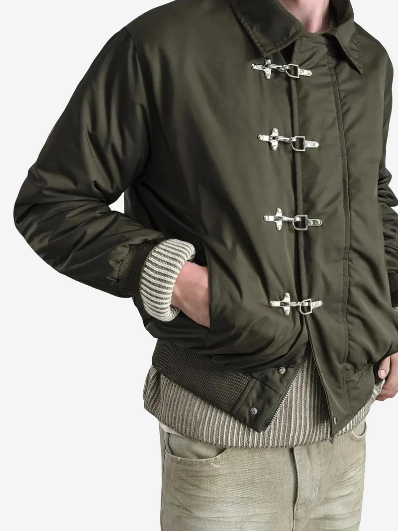 جيستو GIESTO Hook Detailed Bomber Jacket